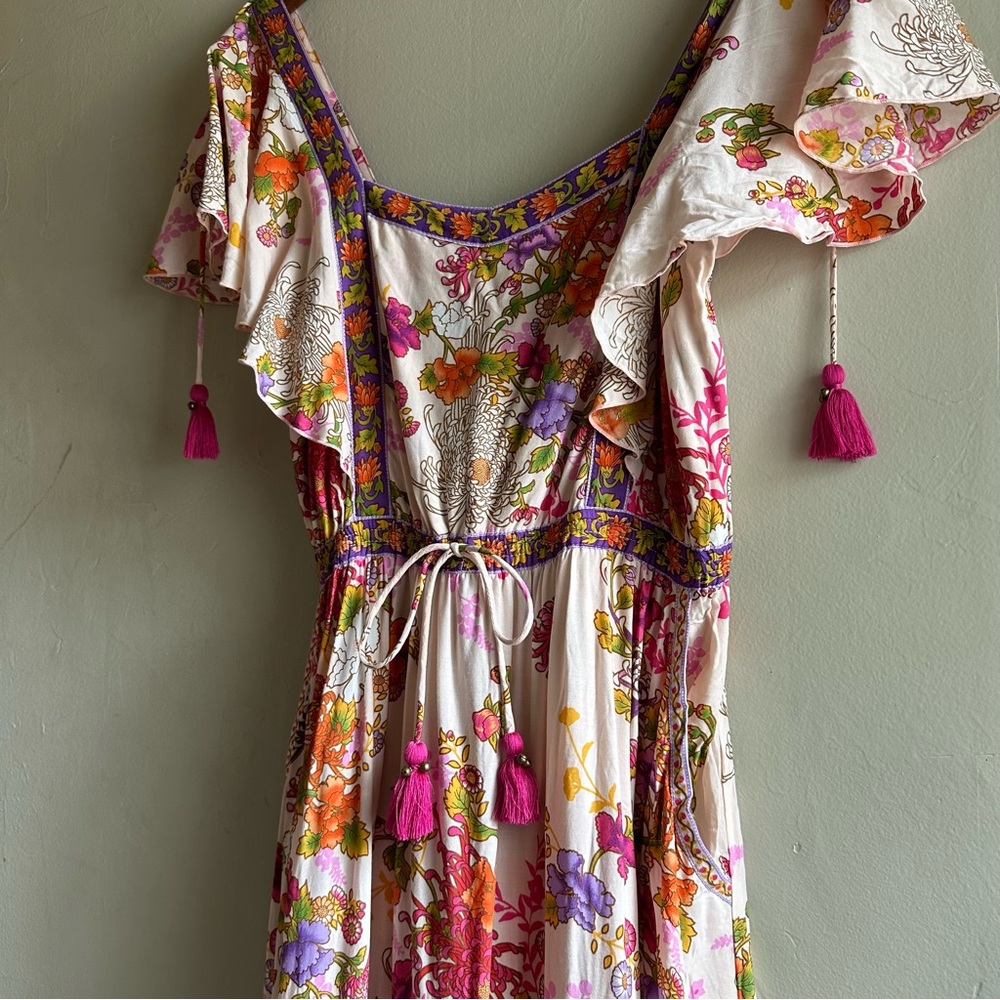 Tulle and Batiste maxi floral boho summer dress - Picture 2 of 10